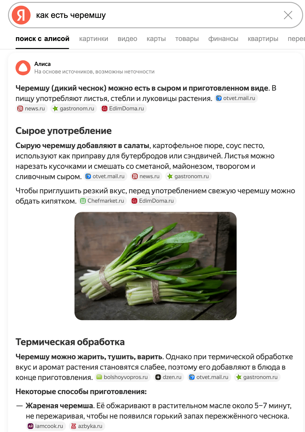 выдача нейропоиска Яндекс